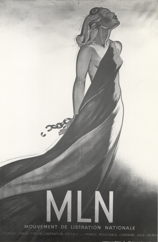 French Resistance Group Poster Posted in Paris During the Liberation of the City (National Archives)