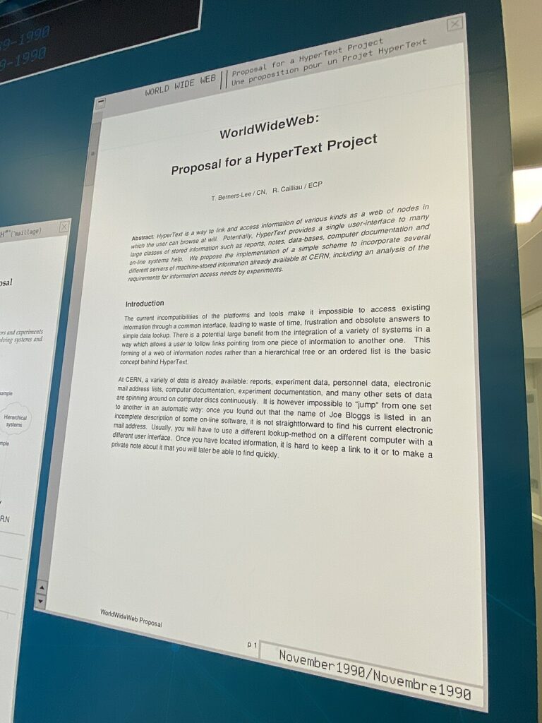 Première page de la proposition de Tim Berners-Lee pour le World Wide Web au CERN en mars 1989