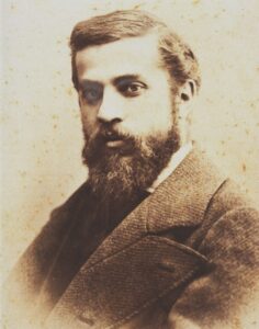 Portrait d'Antoni Gaudí en 1878, année de son diplôme d'architecte à Barcelone, photographe Pablo Audouard